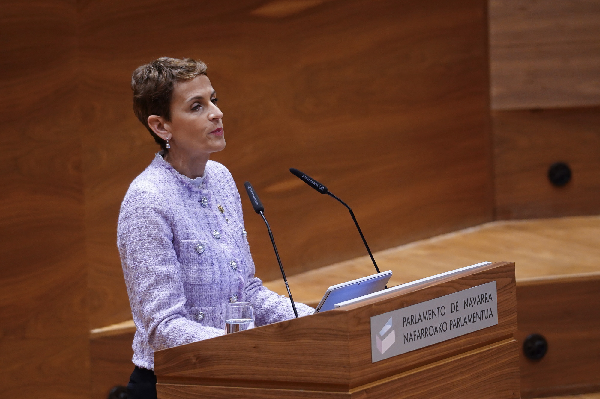 Maria Txibite gaur, Parlamentuan. IÑIGO URIZ / FOKU