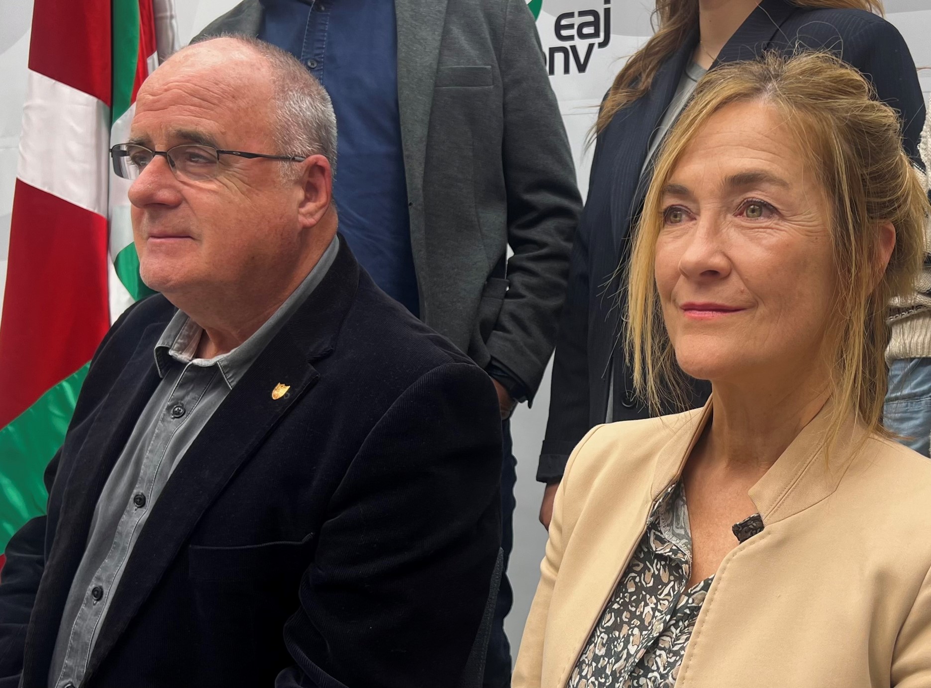 Joseba Egibar eta Maria Eugenia Arrizabalaga, gaurko Herrialde Batzarrean. EAJ