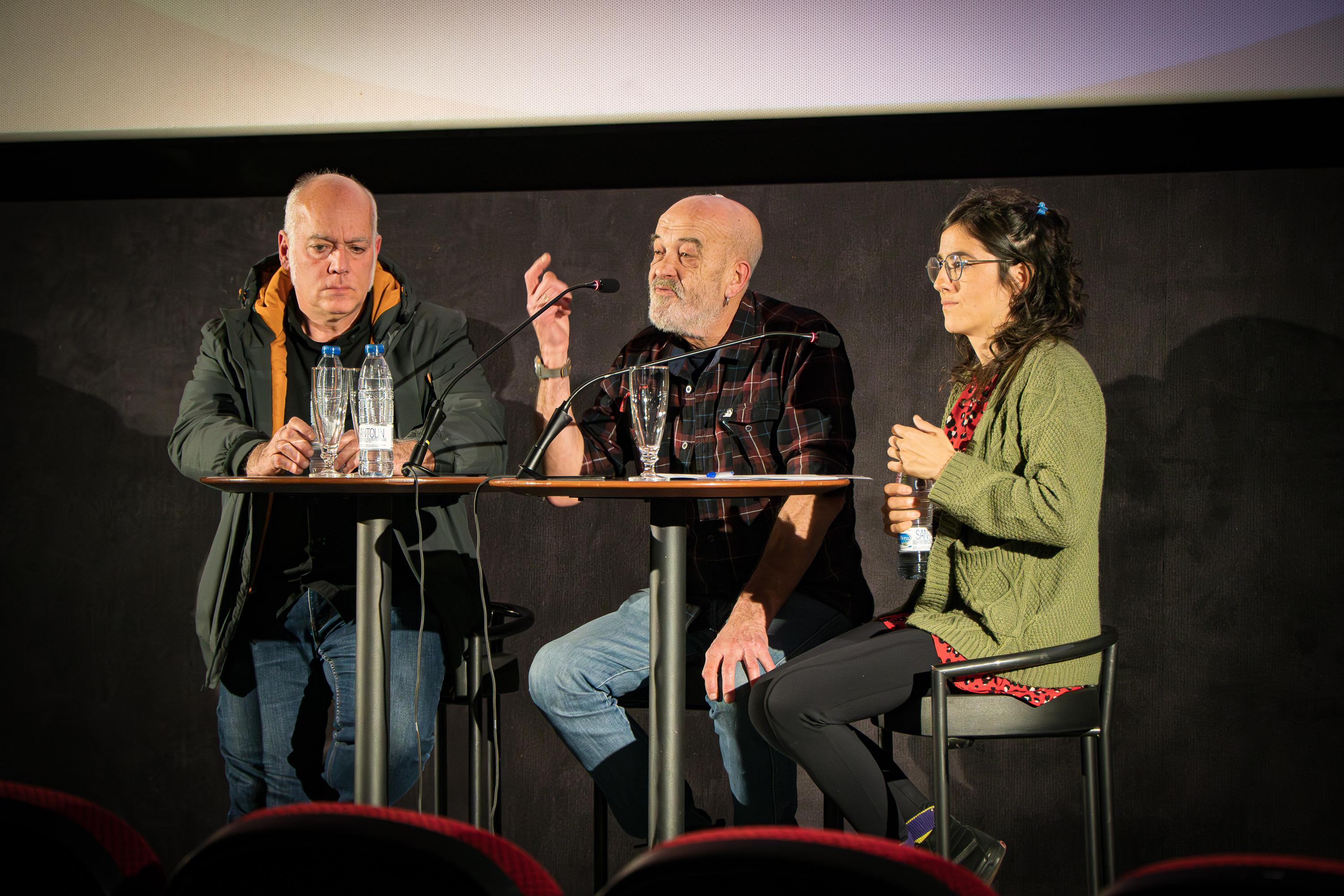 Azaroaren 15ean egindako aurkezpena, Iruñeko Golem zinema aretoetan. AITOR KARASATORRE / FOKU