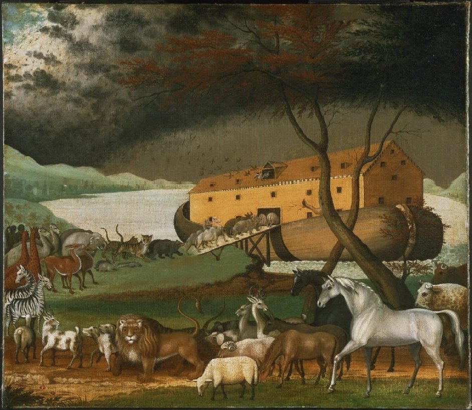 Edward Hicks margolariaren 'Noah's ark' lana. BERRIA