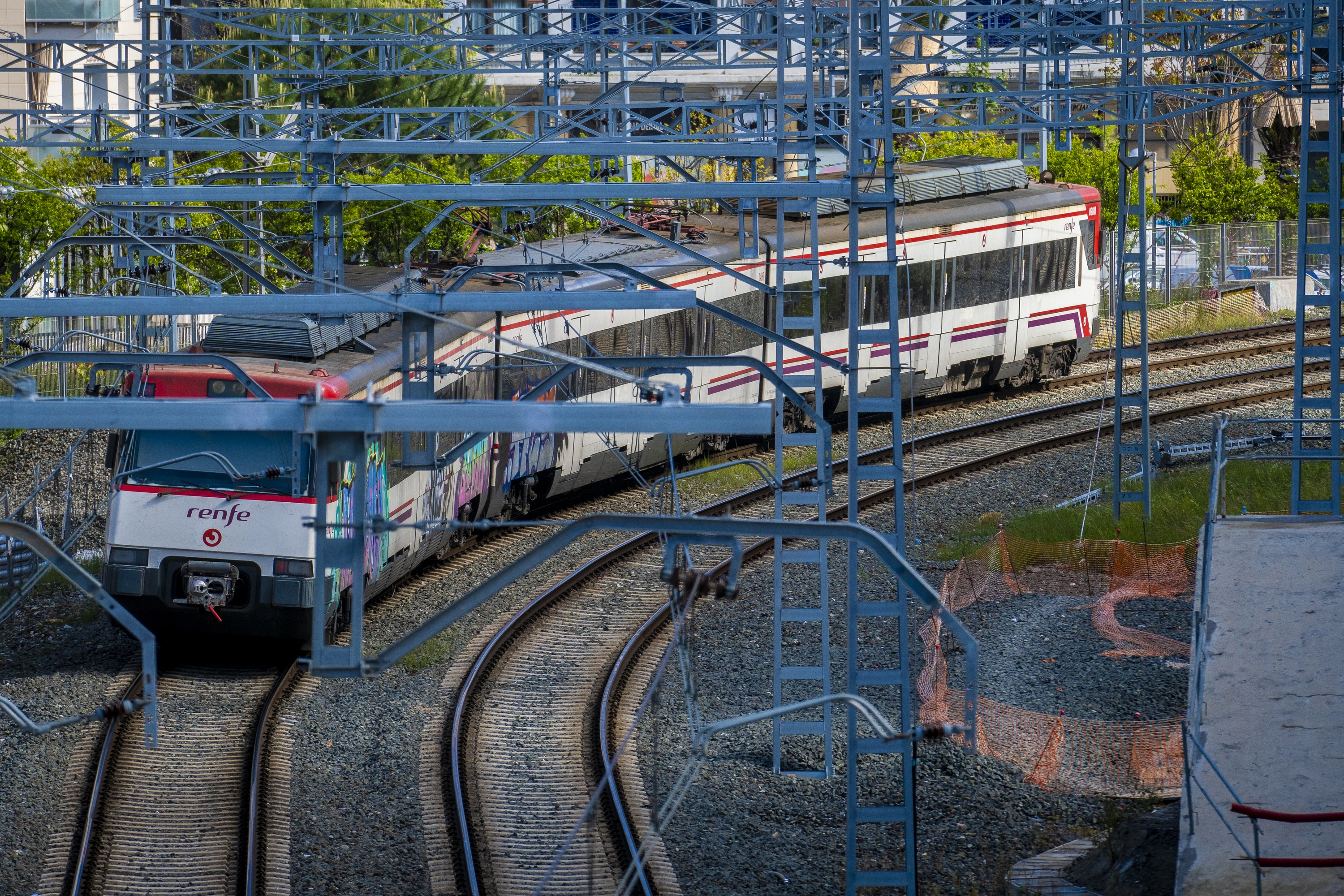 Aldiriko tren zerbitzua, Donostian. GORKA RUBIO / FOKU