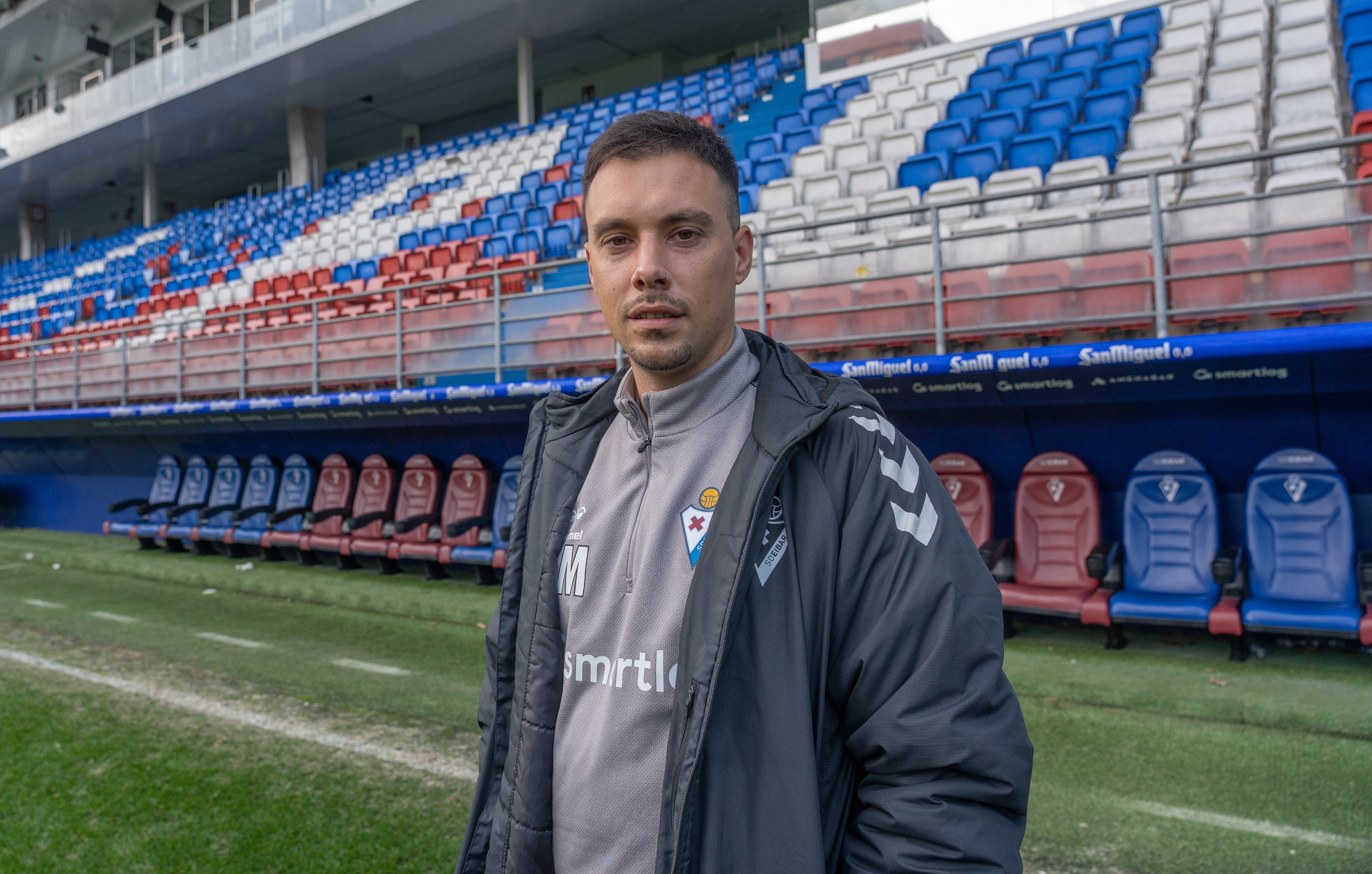 Yerai Martin Eibarreko entrenatzailea. ANDONI CANELLADA / FOKU