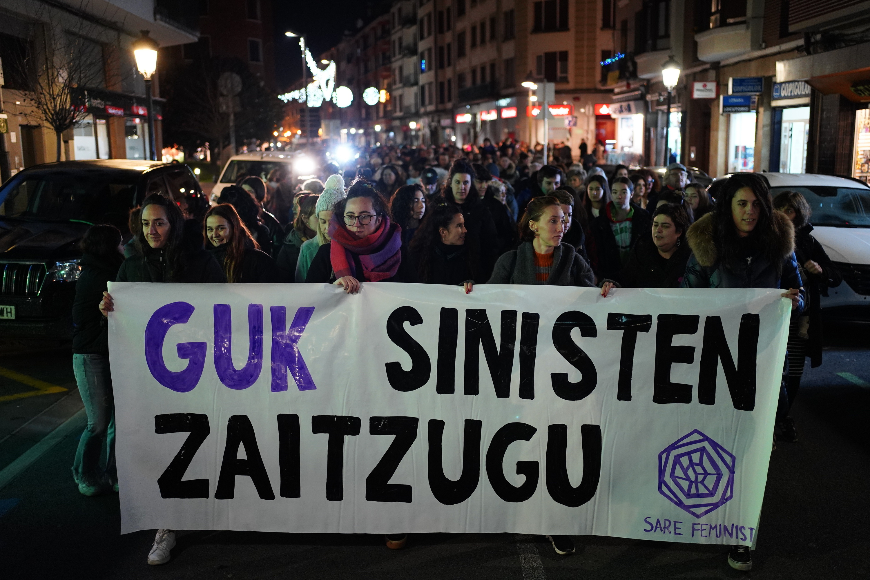 3.000 lagunek hartu zuten parte iaz Gernikako Sare Feministak deitutako manifestazioan. ARITZ LOIOLA / FOKU 