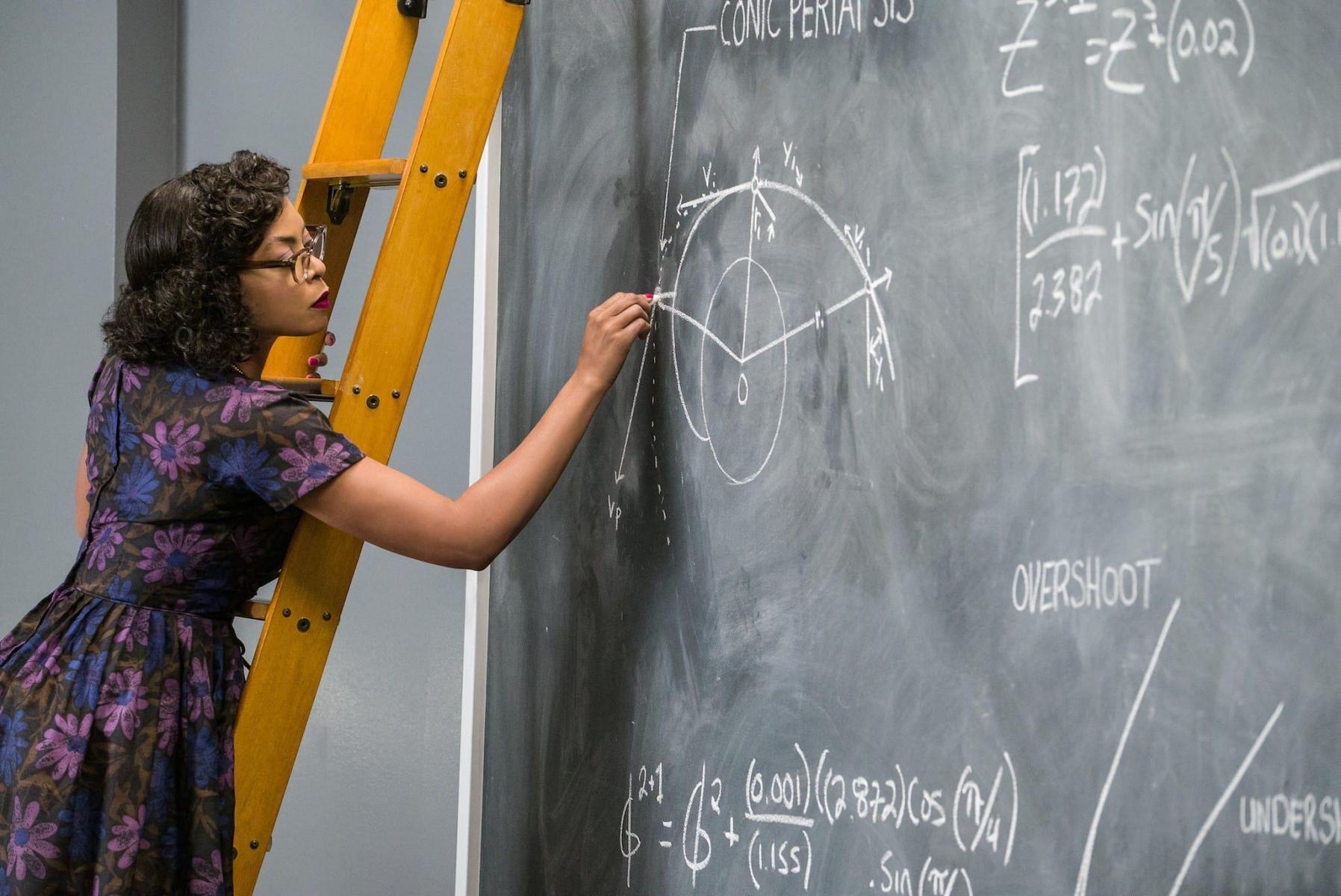 Taraji P. Henson aktorea, Katherine G. Johnson NASAko matematikariaren rolean, 2016ko 'Hidden figures' filmean. BERRIA