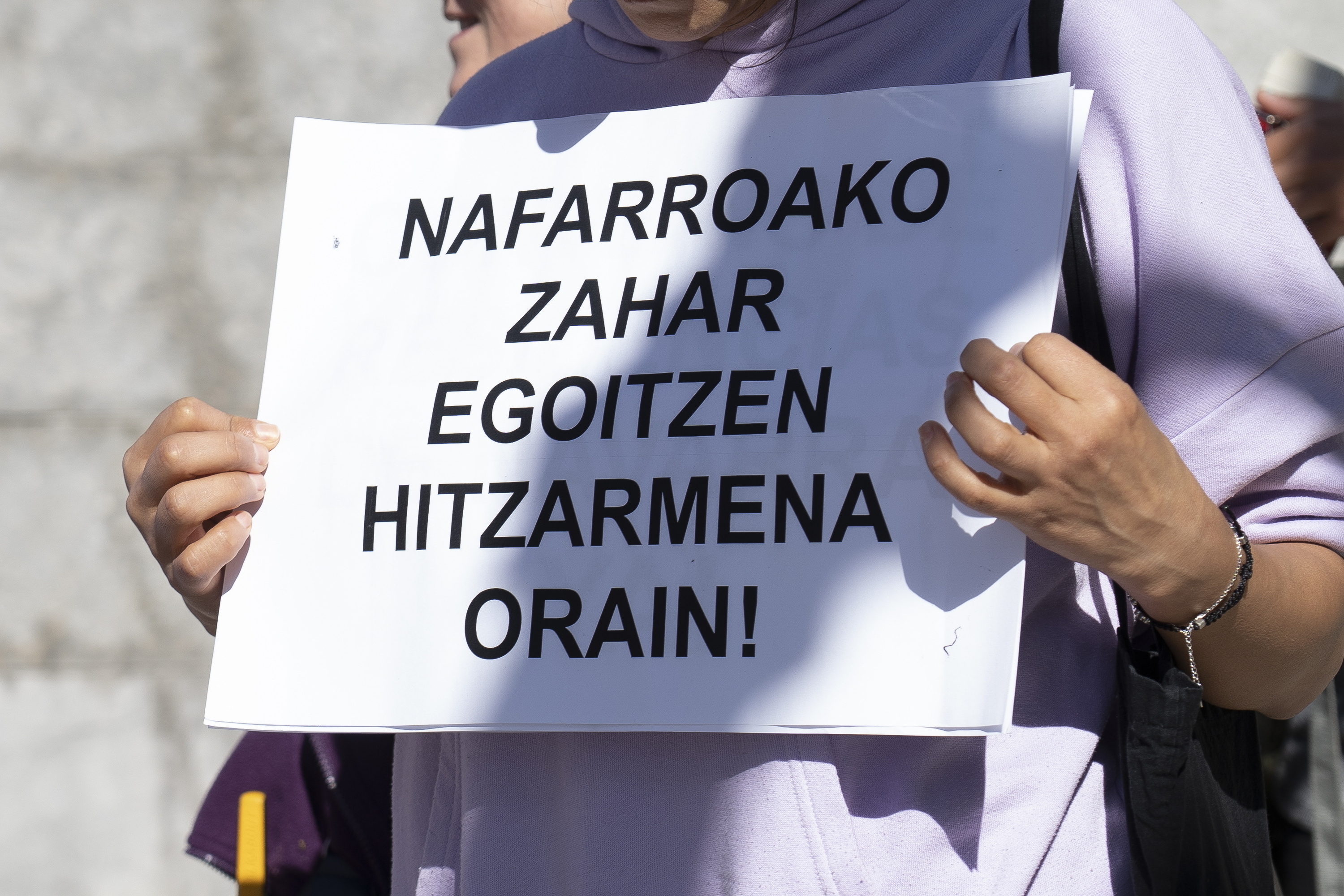 Nafarroako zahar etxeetako langileen protesta bat, artxiboko irudi batean. IÑIGO URIZ / FOKU