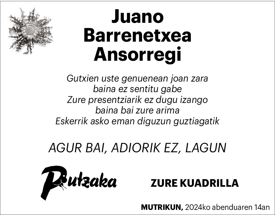 Juano Barrenetxea Ansorregi 2x2