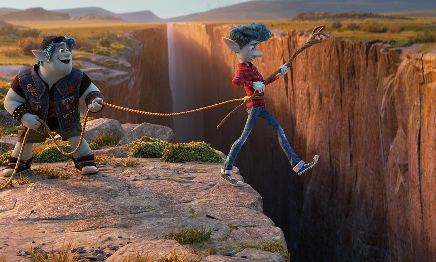 Onward animaziozko filma (2020) katalanez ikus daiteke Disney Plus plataforman. PIXAR / EFE.