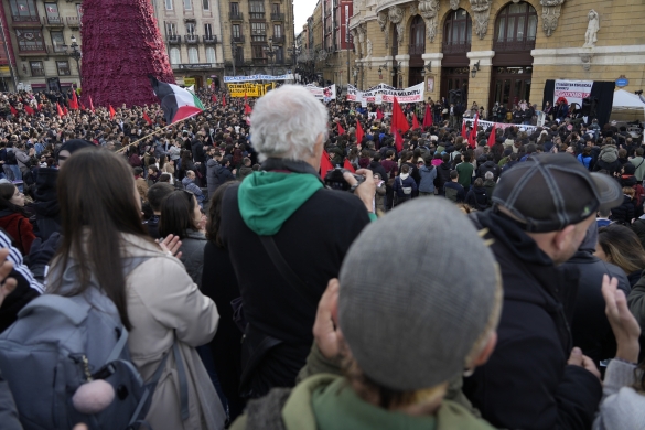 Etxebizitza eskubidearen aldeko manifestazioa.