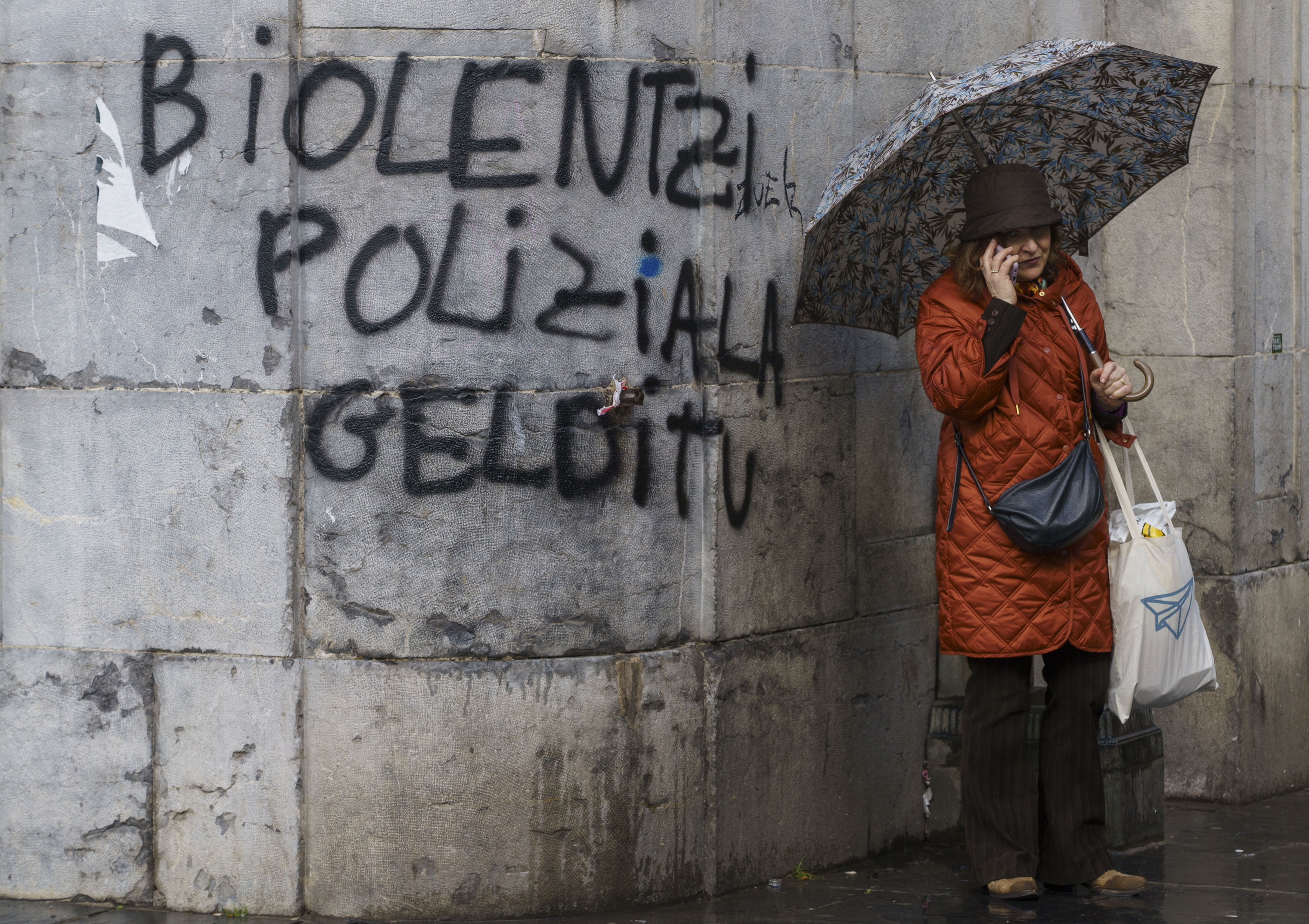 Polizia indarkeria, Tolosako inauterietan. JON URBE / FOKU