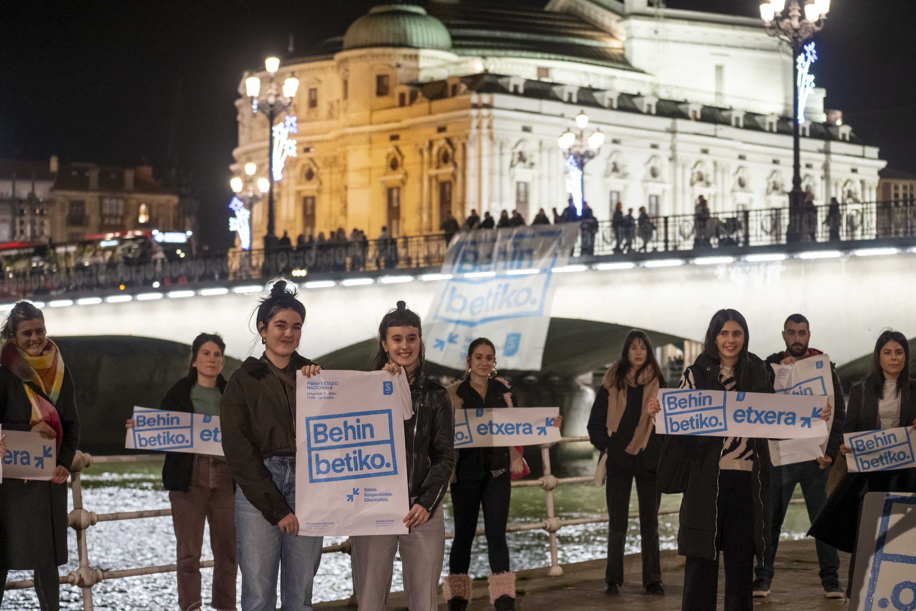 (ID_14526717) (Mikel Martinez de Trespuentes/@FOKU) 2024-12-18, Bilbo. Sareren ekitaldia gazteekin, urtarrilaren 11ko manifestazior...