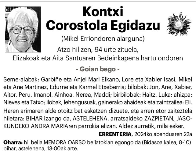 Kontxi Corostola Egidazu 2x2