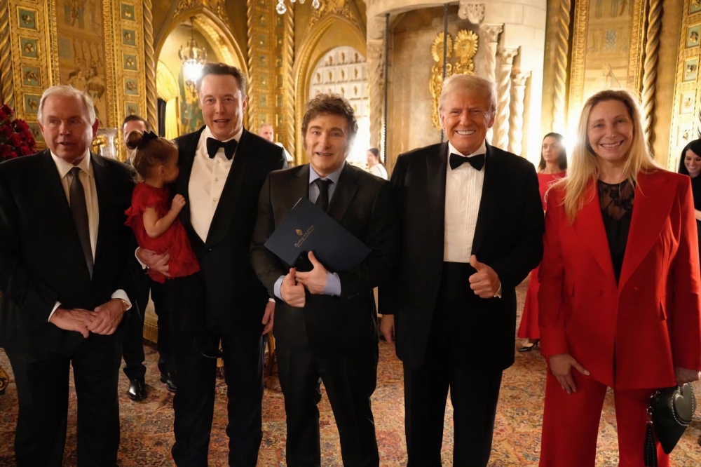 Musk, Milei eta Trump, Floridan, azaroan. ARGENTINAKO PRESIDENTETZA / EFE