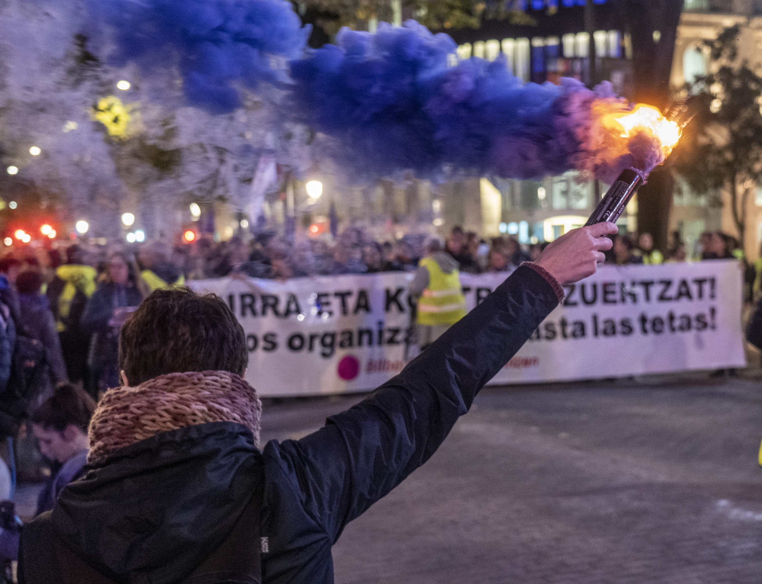 Indarkeria matxistaren aurkako mobilizazio bat, Azaroaren 25ean, Bilbon. MARISOL RAMIREZ / FOKU