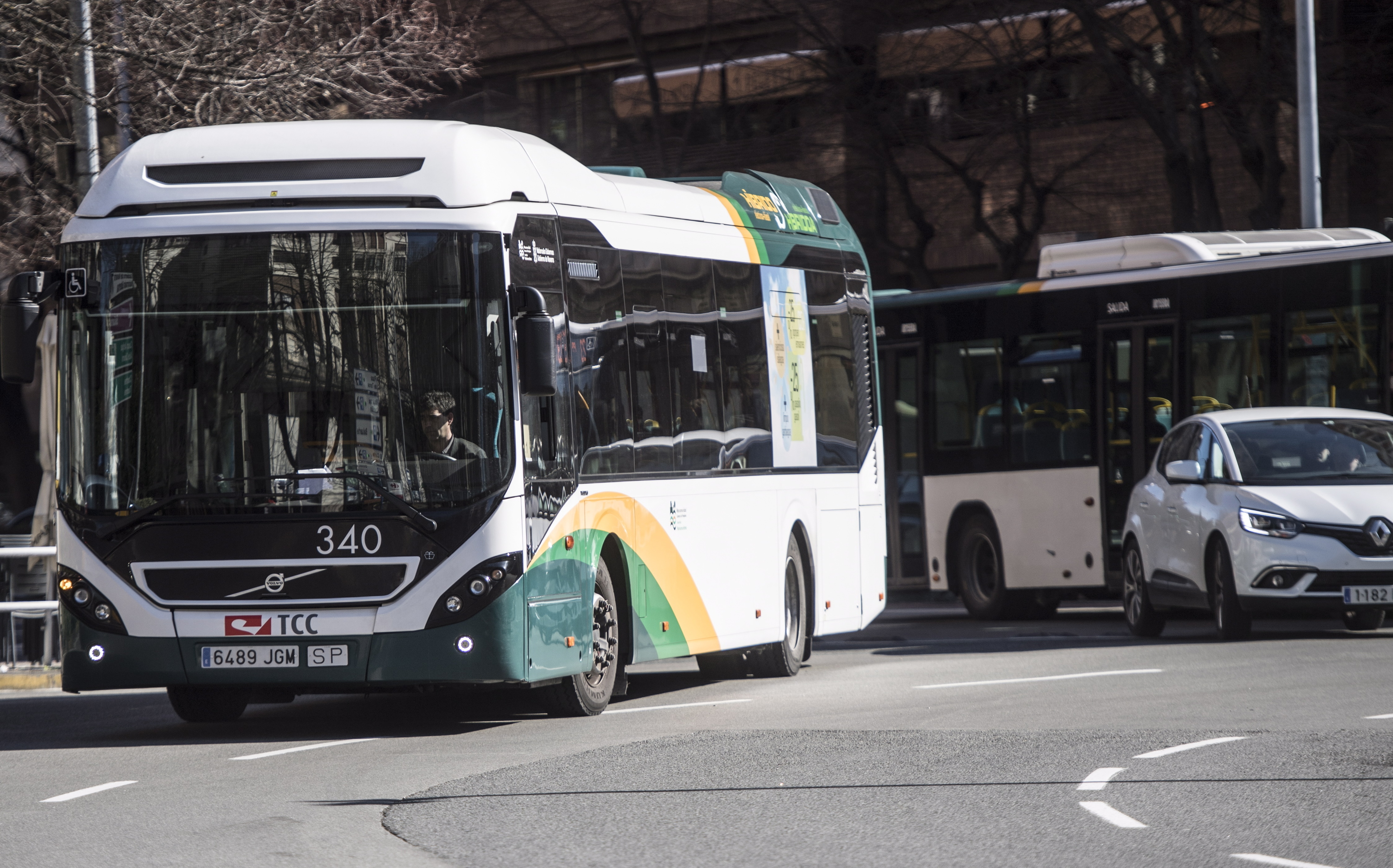 Billabesako autobusek Iruñerrian ematen dute zerbitzua. JAGOBA MANTEROLA / FOKU