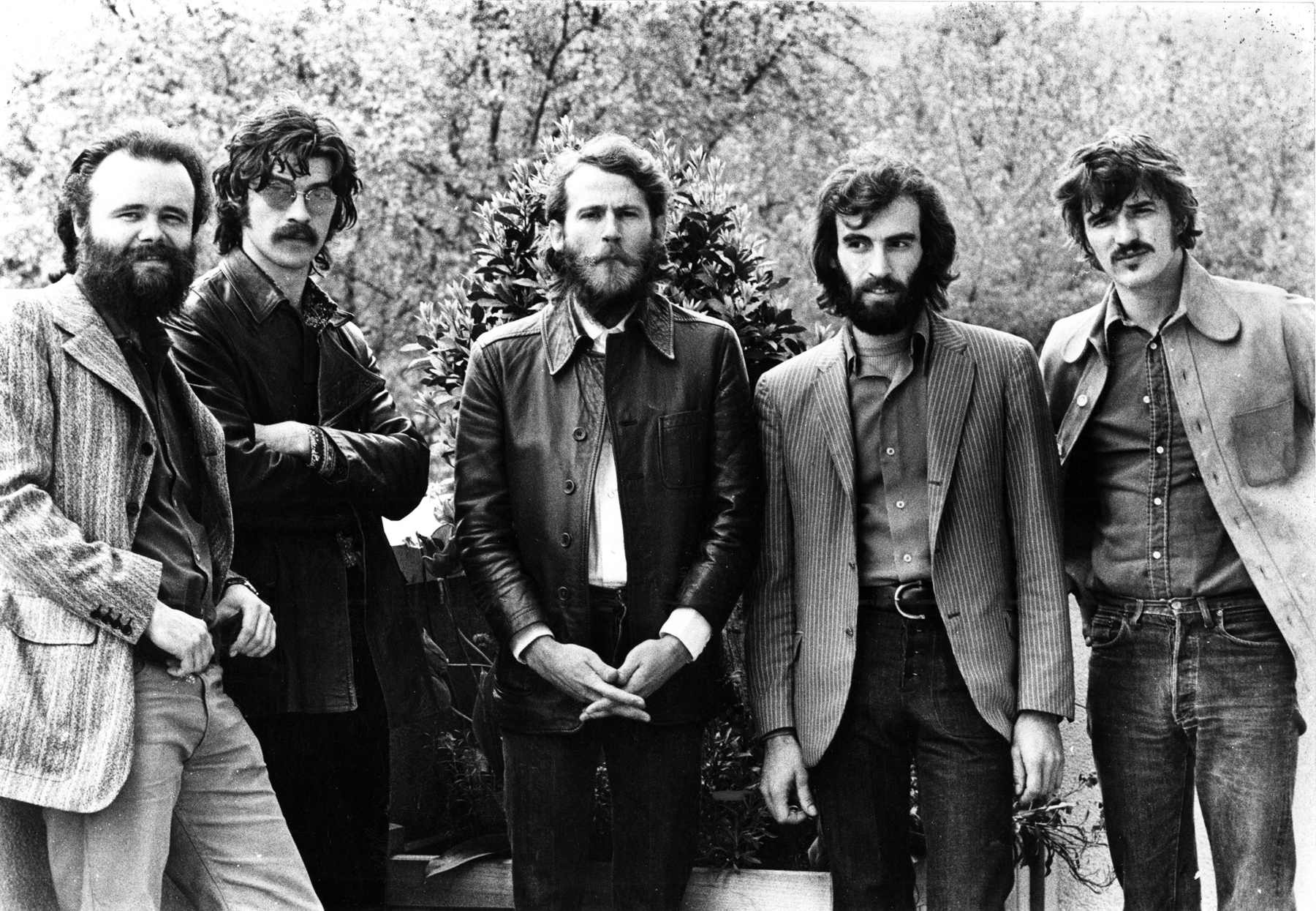 The Band taldea: Garth Hudson, Robbie Robertson, Levon Helm, Richard Manuel eta Rick Danko.