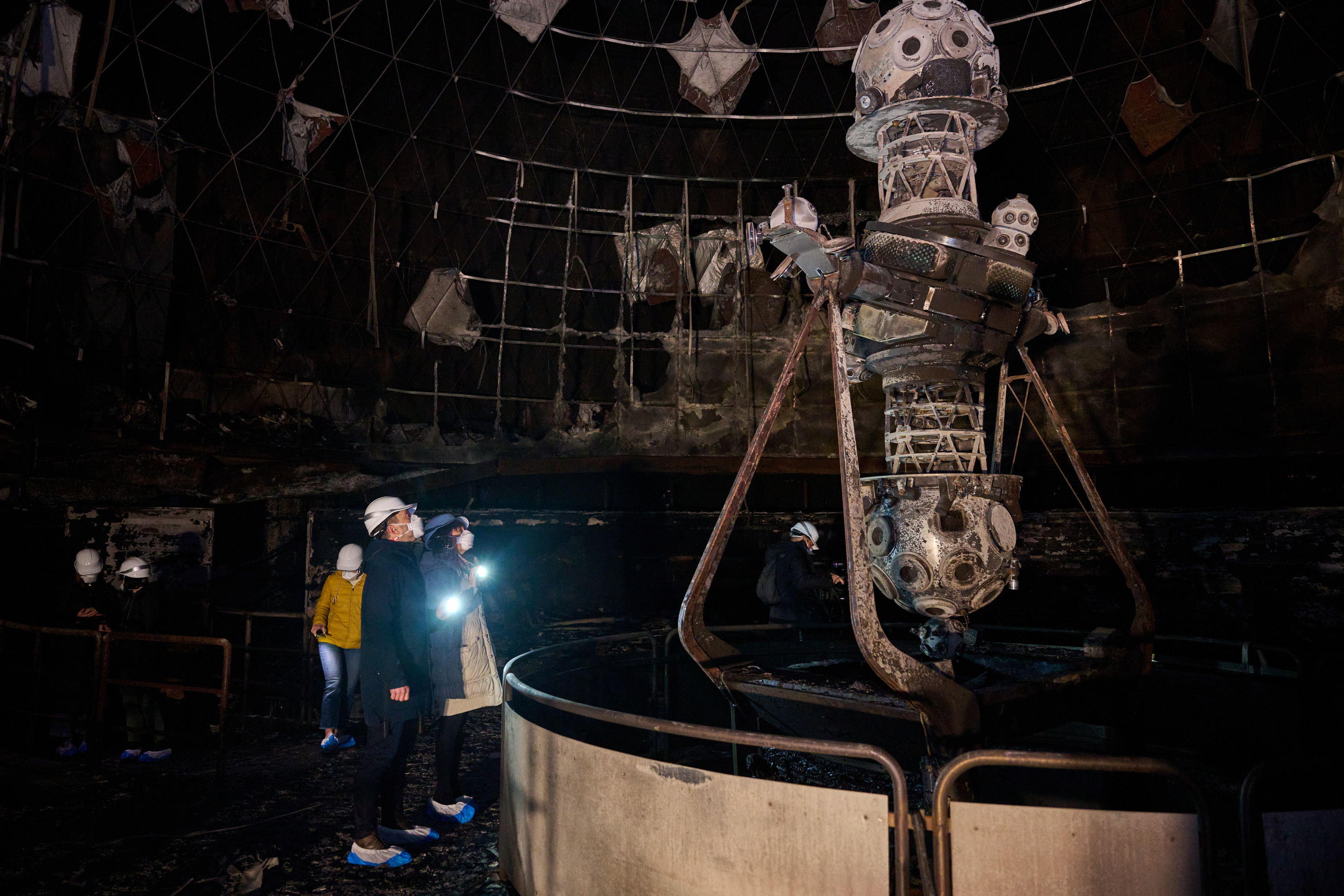 Iruñeko Planetarioan izan zen atzo Nafarroako Gobernuko Kultura kontseilari Rebeca Esnaola. NAFARROAKO GOBERNUA