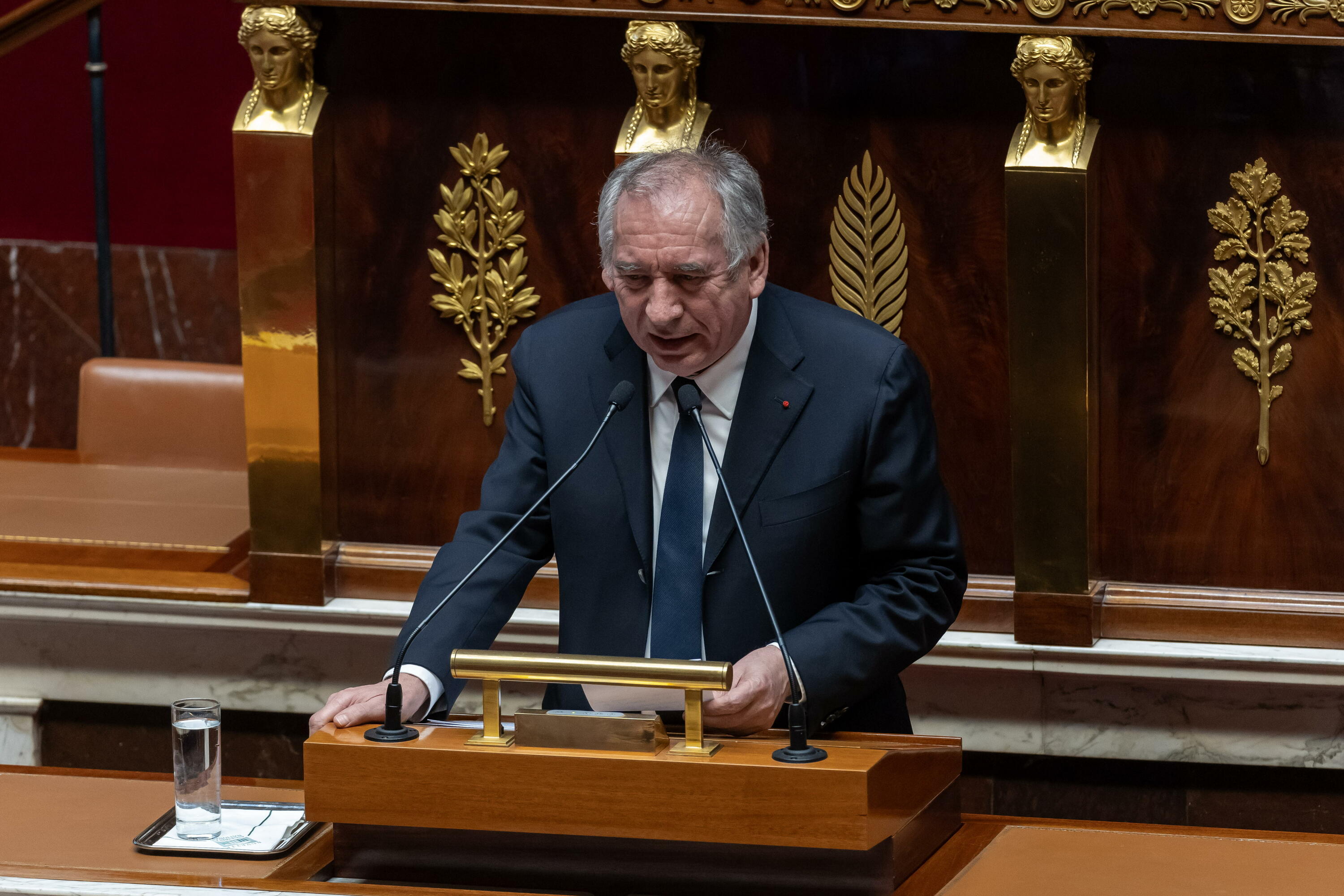 François Bayrou, Frantziako Asanblean, gaur. CHRISTOPHE PETIT TESSON / EFE