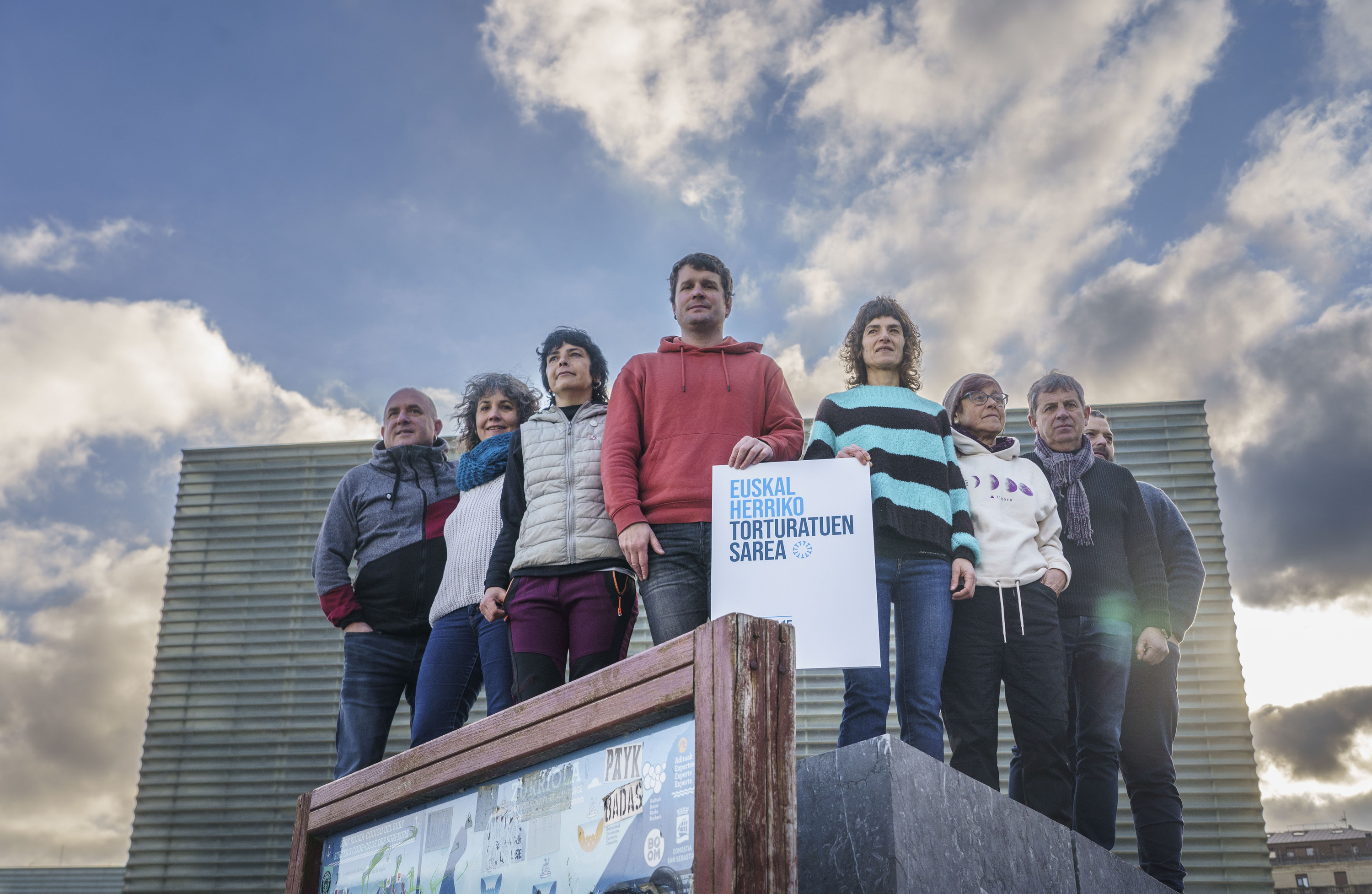 Euskal Herriko Torturatuen Sarea eratzeko deialdia egin zuten urtarrilaren 15ean. JON URBE / FOKU