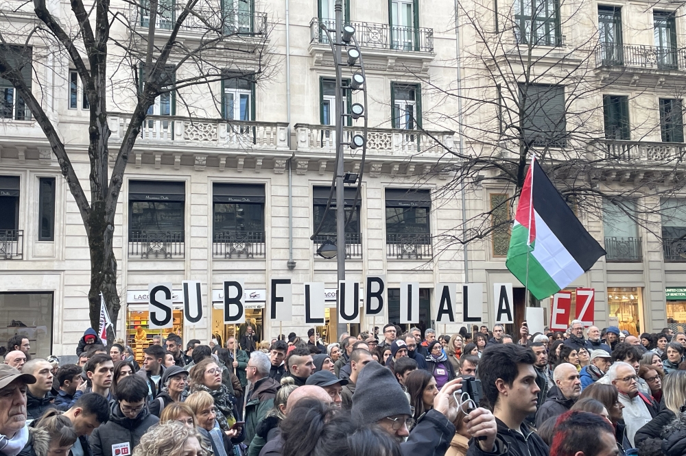 Bizkaiko Foru Aldundian bukatu dute ur azpiko tunelaren kontrako protesta, gaur. BERRIA