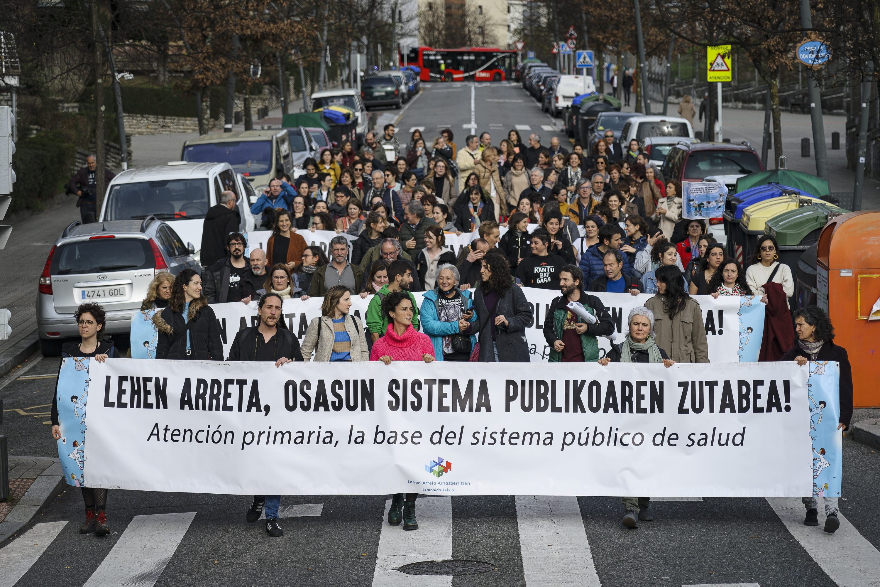 Lehen arretaren aldeko mobilizazio bat, 2023an, Bilbon. ARITZ LOIOLA / FOKU