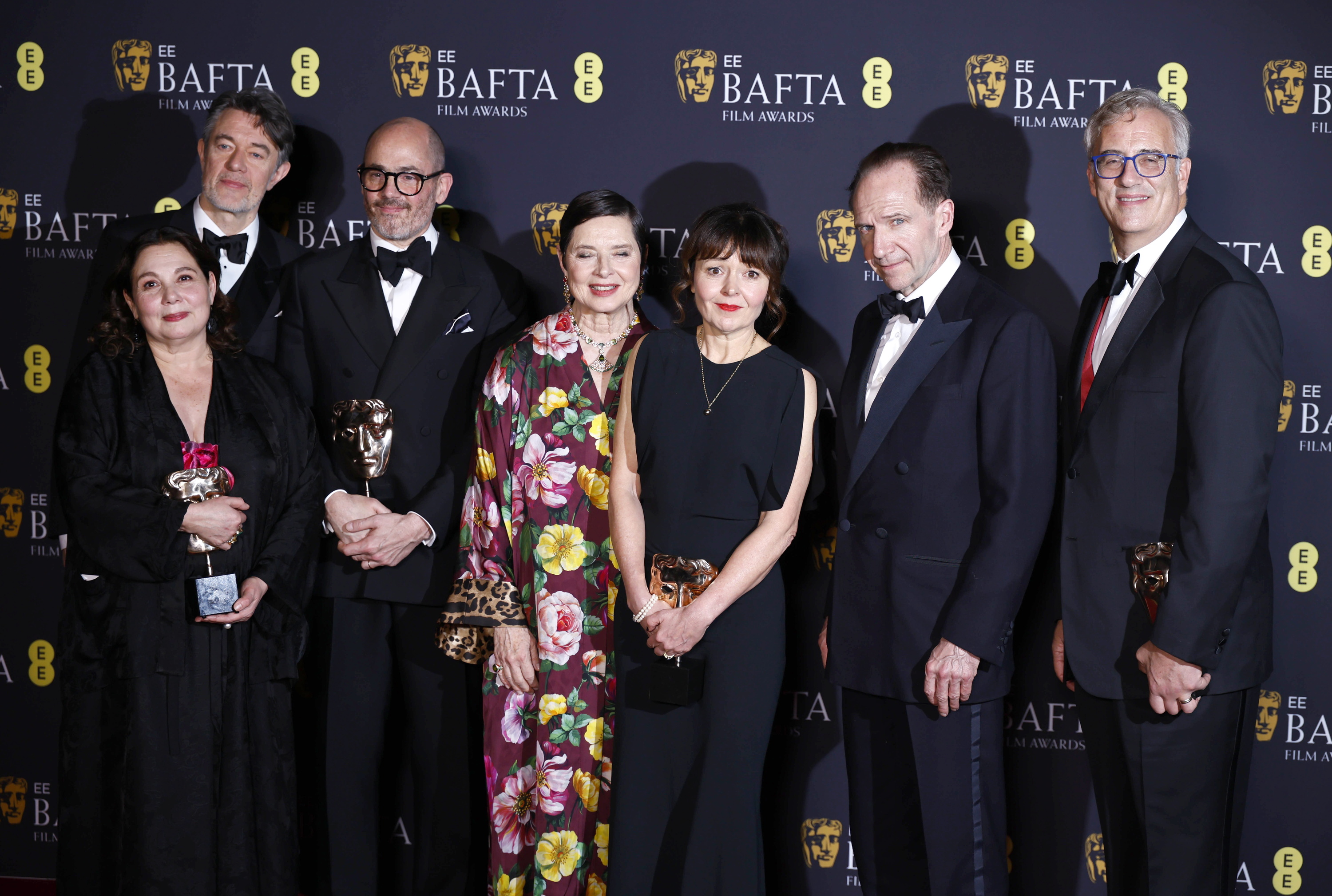 'Conclave' filmaren lantaldea, Bafta sarietan. TOLGA AKMEN / EFE