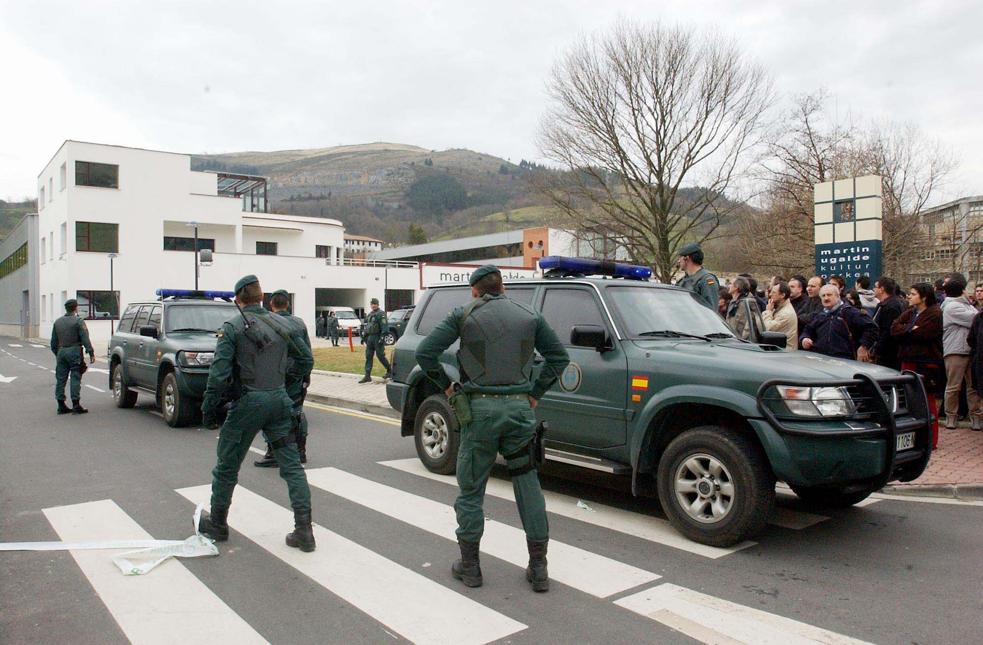 Guardia Zibila, Martin Ugalde kultur parkean, 2003ko otsailaren 20an. JUAN CARLOS RUIZ / FOKU