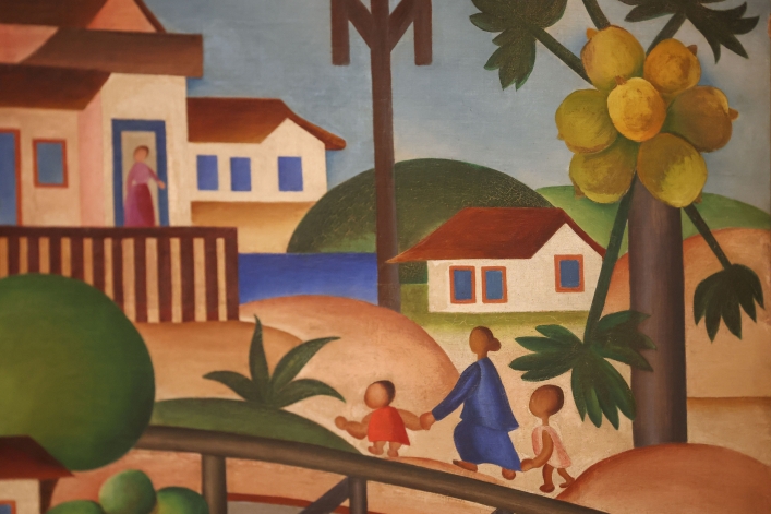 Tarsila do Amaralen 1925eko margolana: Papaiondoa. LUIS TEJIDO / EFE