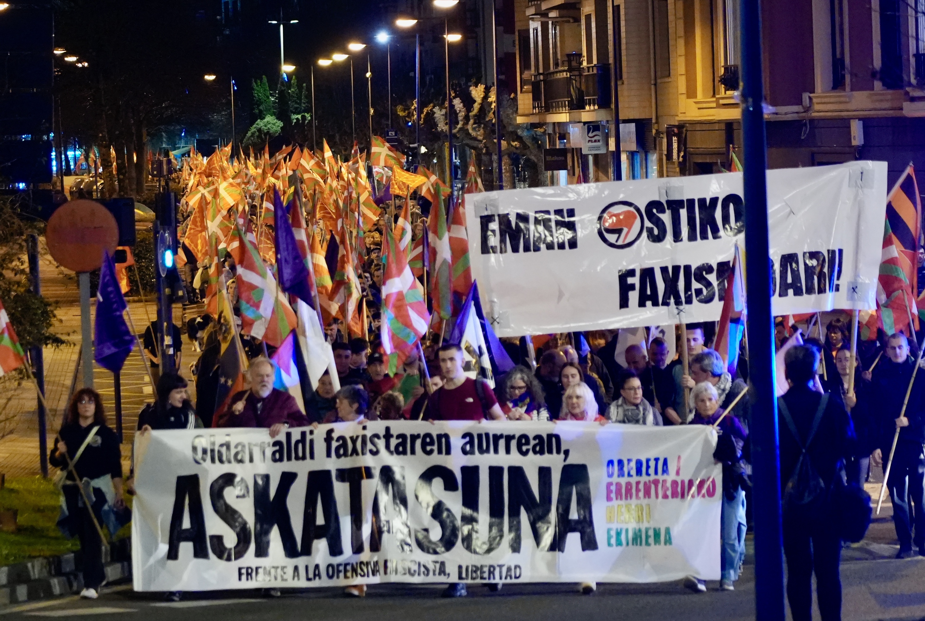 Gaurko manifestazioa, Errenterian. ANDONI CANELLADA / FOKU