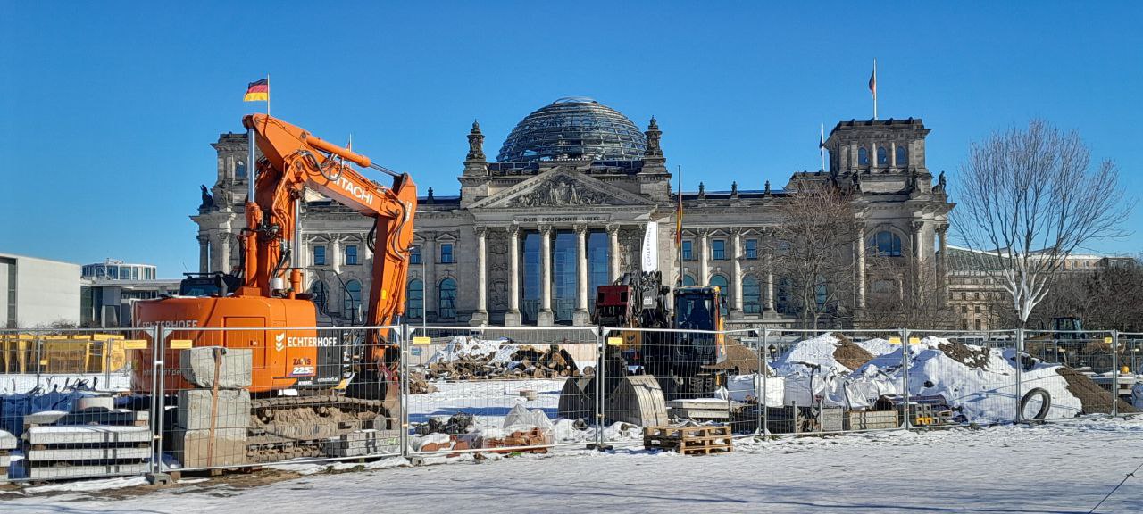 Obrak Bundestag-aren eraikinean, Berlinen. IKER ARANBURU