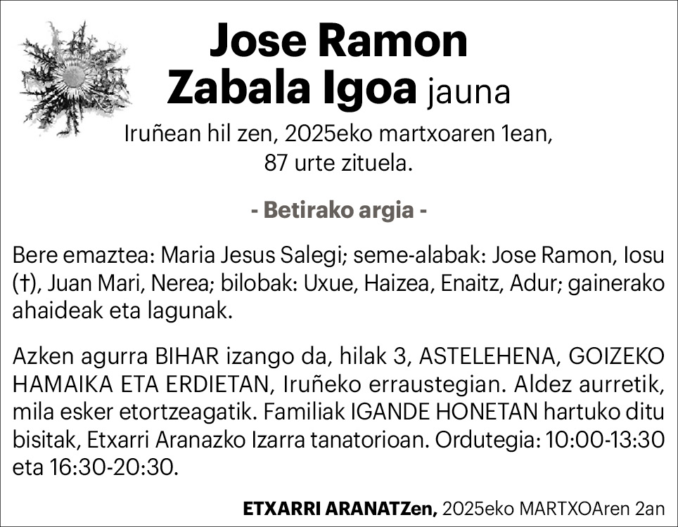 Jose Ramon Zabala Igoa 2x2