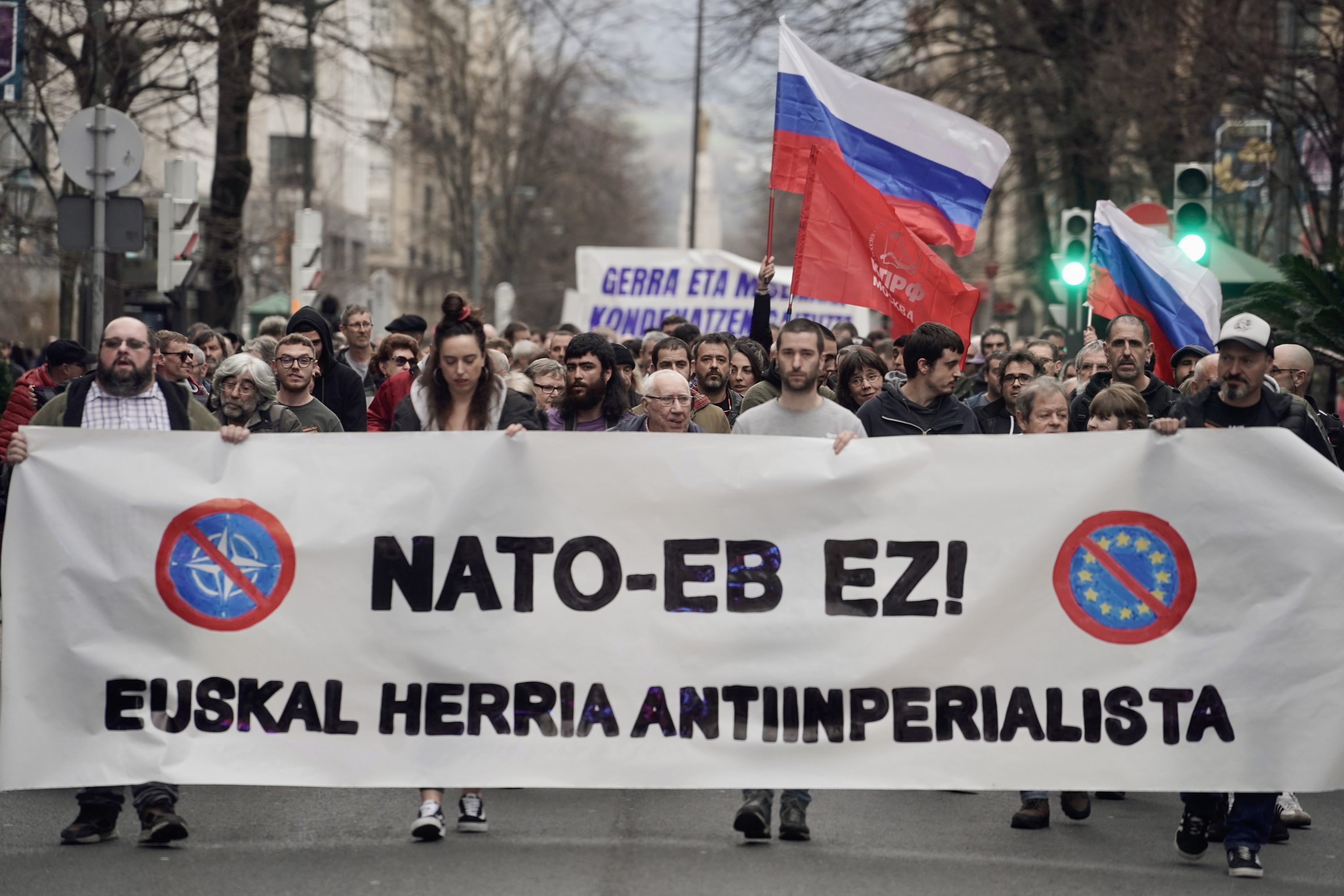 NATOren aurkako manifestazio bat, Bilbon. MARISOL RAMIREZ / FOKU