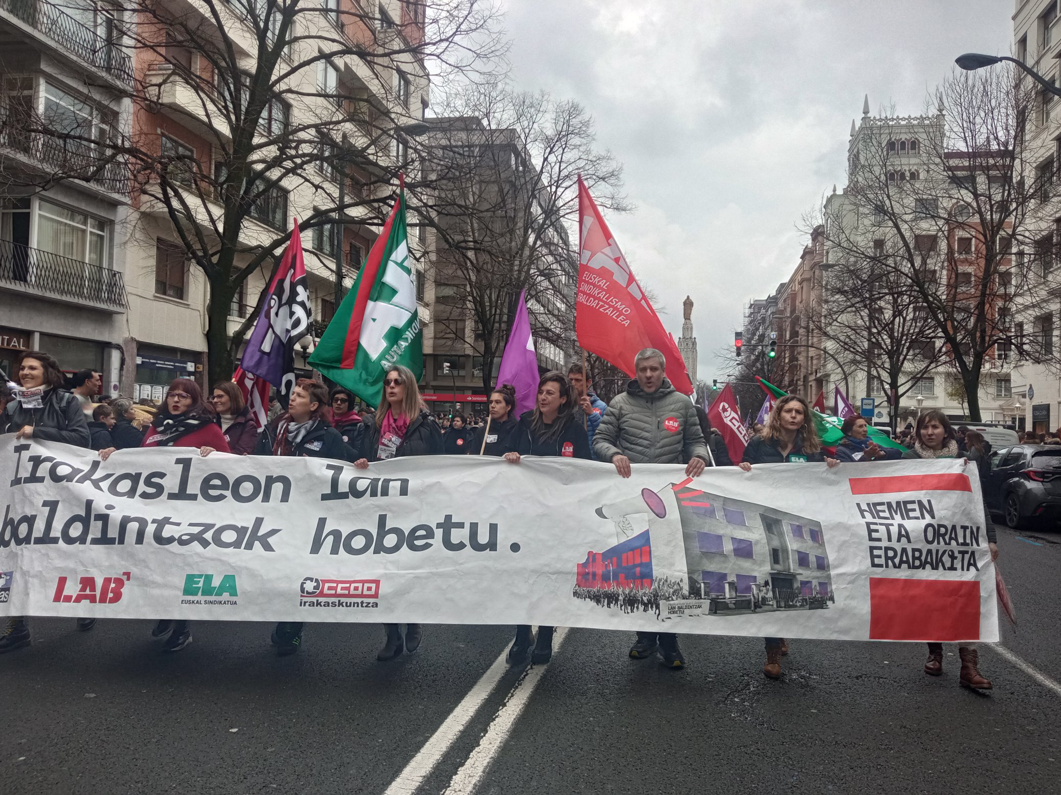 Manifestazioa, gaur, Bilbon. BERRIA