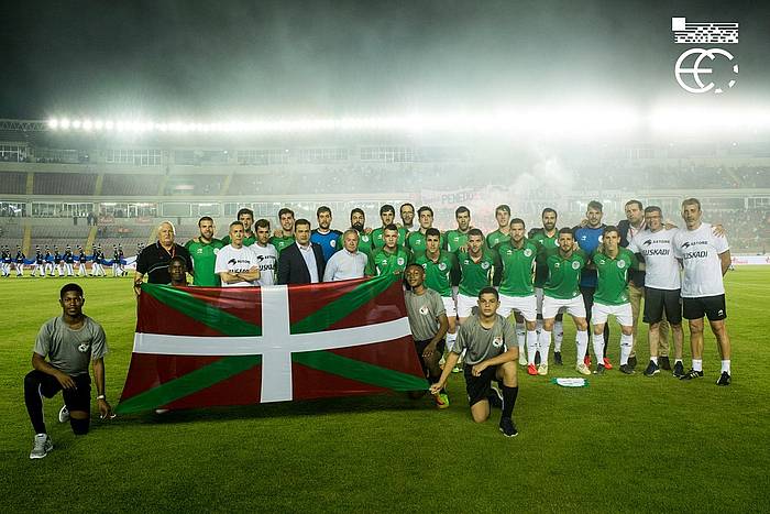 Euskal Selekzioak jokatutako azken partidako irudi bat. EUSKADIKO FUTBOL FEDERAZIOA