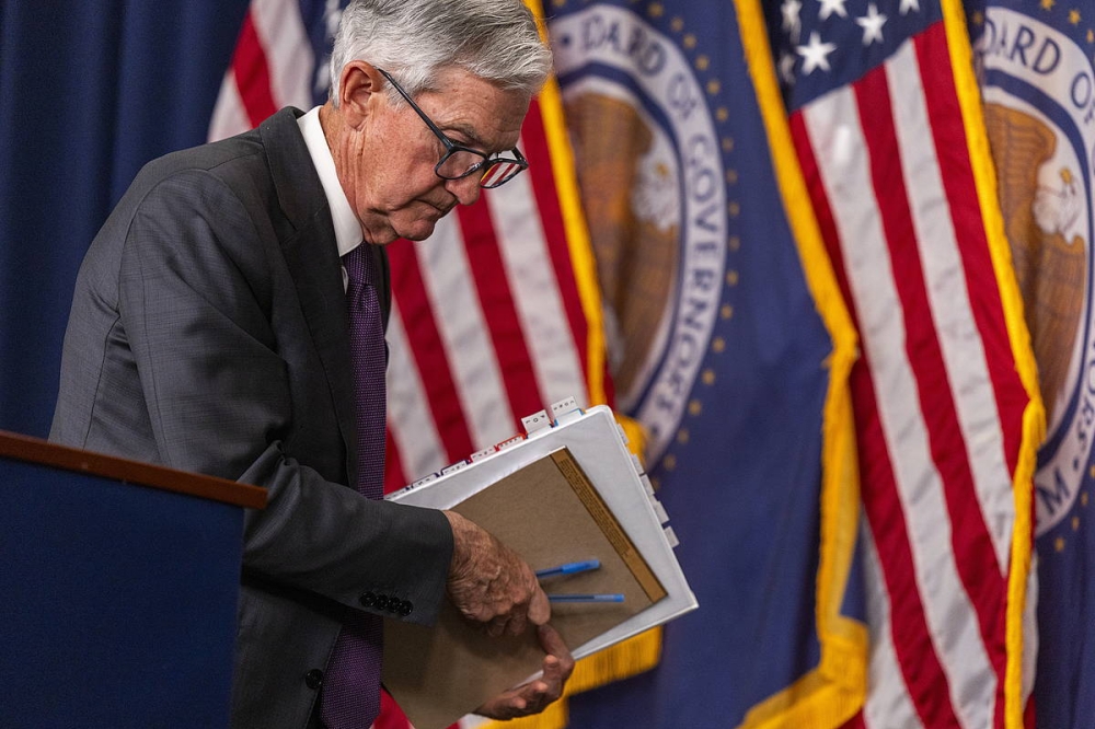 Jerome Powell Washingtonen, pasa den hilean. SHAWN THEW / EFE