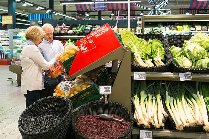 Eroski supermerkatu bat. EROSKI