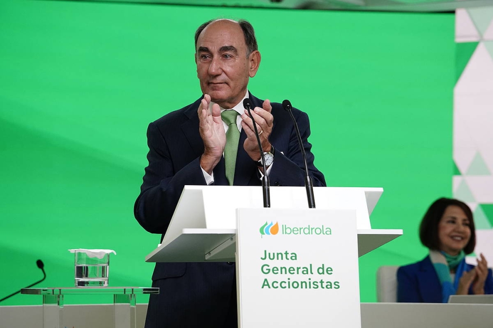 Ignacio Sanchez Galan Iberdrolaren akziodunen batzarrean, iaz, Bilbon. IBERDROLA Ignacio Sanchez Galan Iberdrolaren akziodunen batzarrean, iaz, Bilbon. IBERDROLA