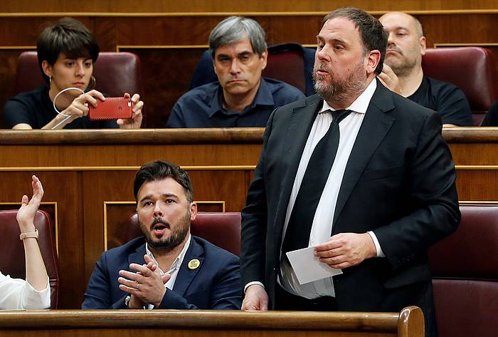 Junqueras, Espainiako Kongresun, artxiboko irudi batean. EFE