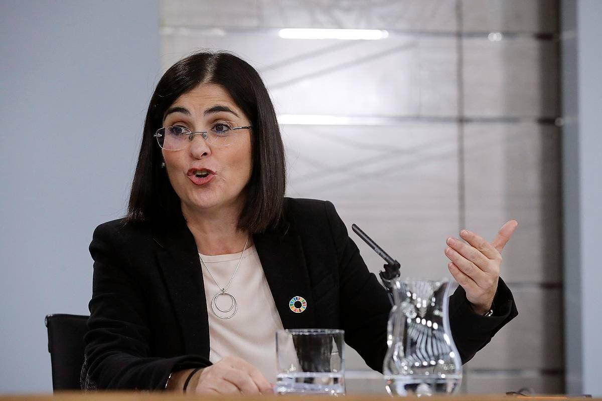 Carolina Darias Espainiako Lurralde Politikarako ministroa. JUAN CARLOS HIDALGO / EFE