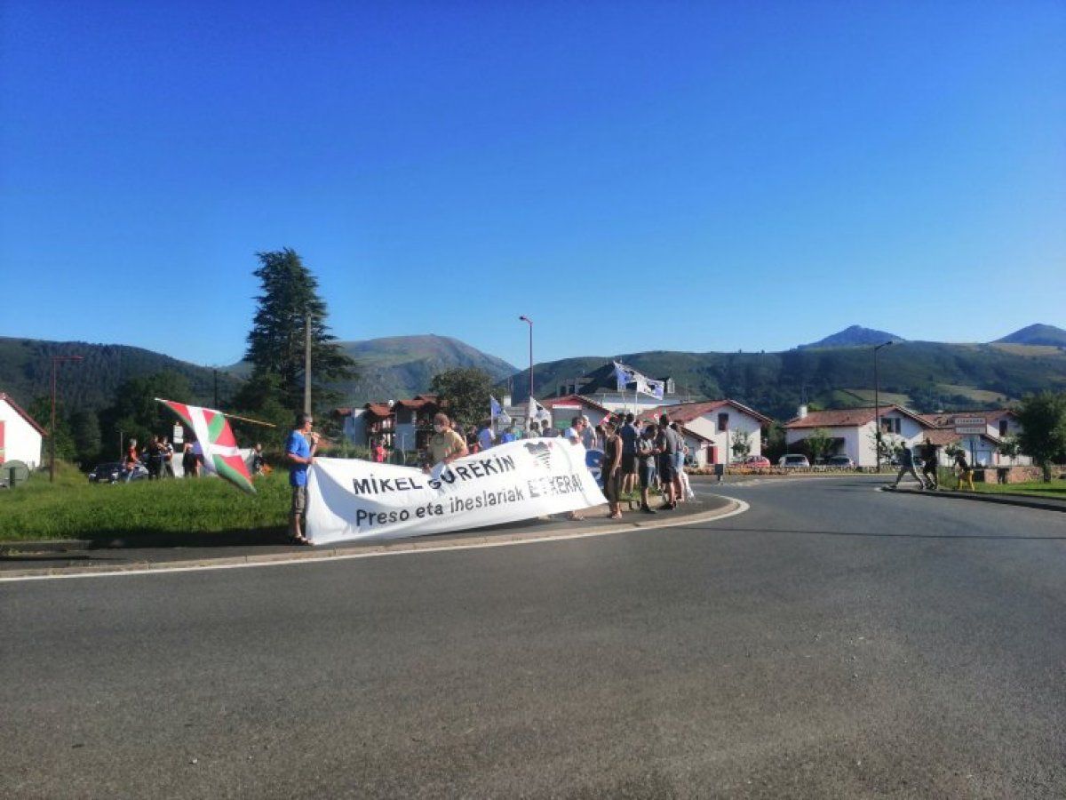 Barriosen askatasuna eskateko elkarretaratzea, Itsasun. BERRIA