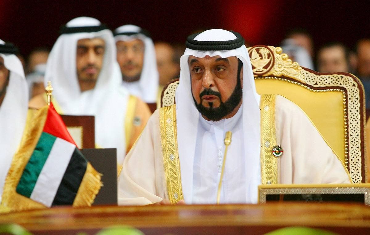 Jalifa bin Zayed al-Nahayan Arabiar Emirerri Batuetako presidentea, artxiboko irudi batean. NOUSHAD THEKKAYIL, EFE