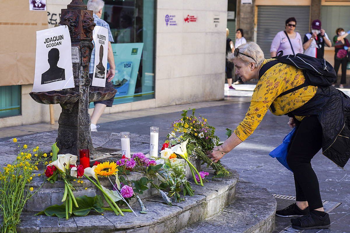 Beltranen eta Sololuzeren aldeko ekitaldia, joan den maiatzean, Ermuan. MARISOL RAMIREZ / FOKU