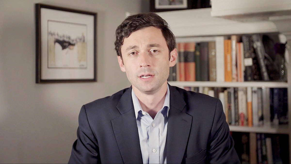 Jon Ossoff, Georgiako bigarren eserlekua eskuratu duen demokraten ordezkaria. EFE