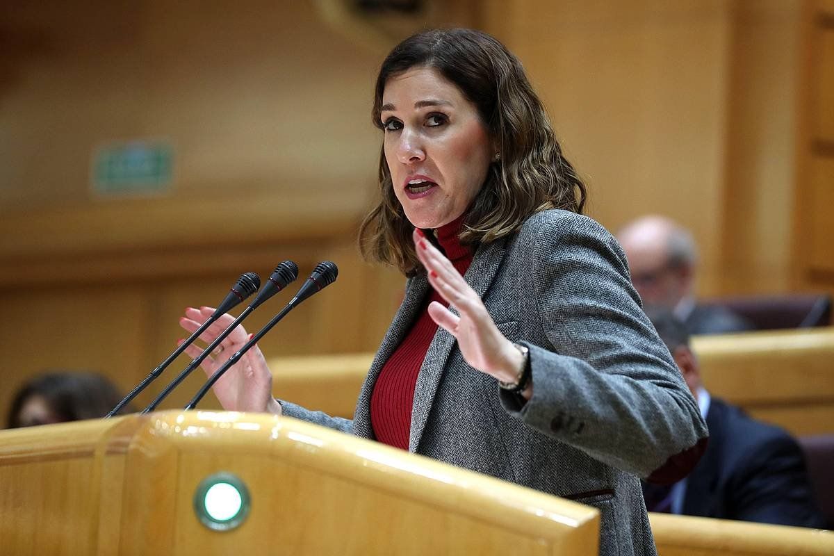 Ruth Goñi senataria, iaz, Espainiako Senatuan. KIKO HUESCA / EFE