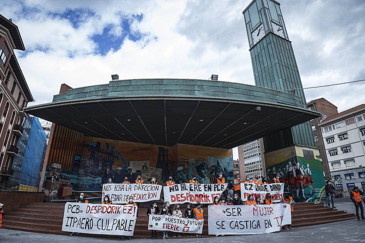 ITP Aero Castingseko (PCB ohia) langileen manifestazioa, Barakaldon. ARITZ LOIOLA / FOKU